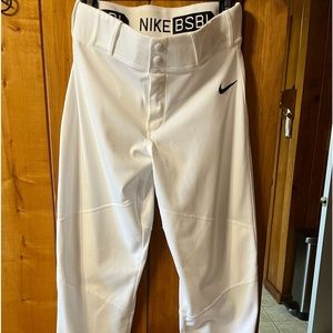 Nike Vapor Pro Baseball Pants Youth Boys XL(18/20) White